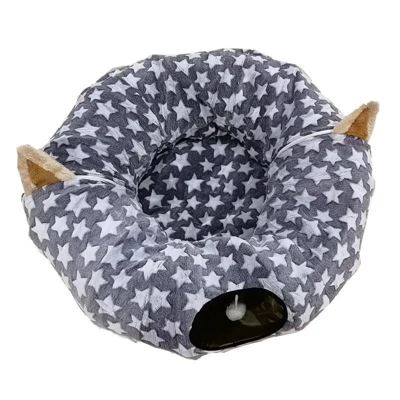 Foldable Pet Play Tunnel Dog Hugs Cat