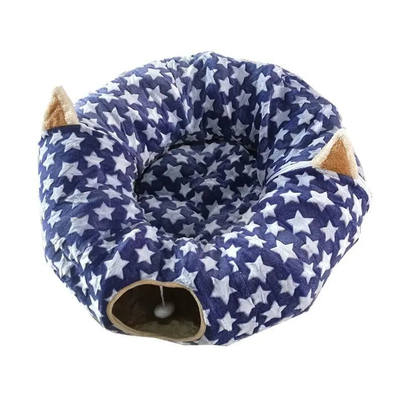 Foldable Pet Play Tunnel Dog Hugs Cat