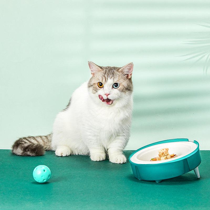 Replaceable Eco-Friendly Cat And Dog Food Bowl Set - The Freshfeed Dog Hugs Cat