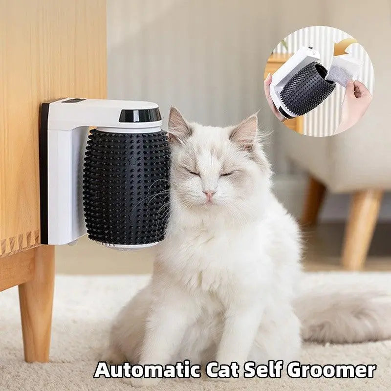 Ultimate Cat Spa Corner Groomer: The Perfect Self-Grooming Haven For Your Feline Friend Dog Hugs Cat