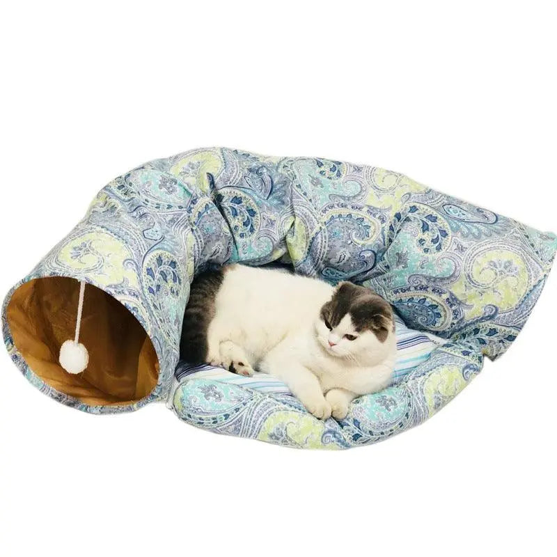 Foldable Pet Play Tunnel Dog Hugs Cat
