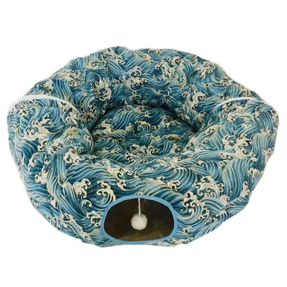 Foldable Pet Play Tunnel Dog Hugs Cat