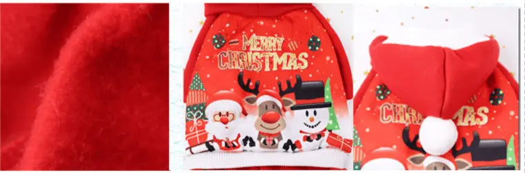 Festive Feline Christmas Cat Costume Dog Hugs Cat