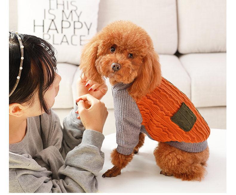 Cozy Cotton Dog Sweater Dog Hugs Cat