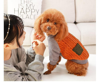 Cozy Cotton Dog Sweater Dog Hugs Cat