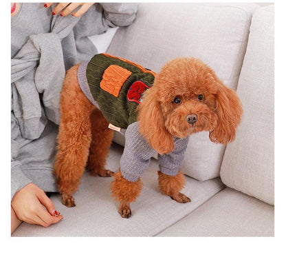 Cozy Cotton Dog Sweater Dog Hugs Cat