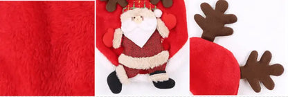 Festive Feline Christmas Cat Costume Dog Hugs Cat