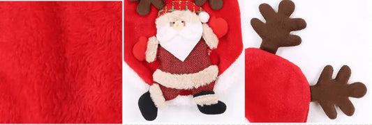 Festive Feline Christmas Cat Costume Dog Hugs Cat