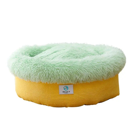Luxury Plush Winter Nest: Cozy And Stylish Pet Bed For Deep Sleep Dog Hugs Cat