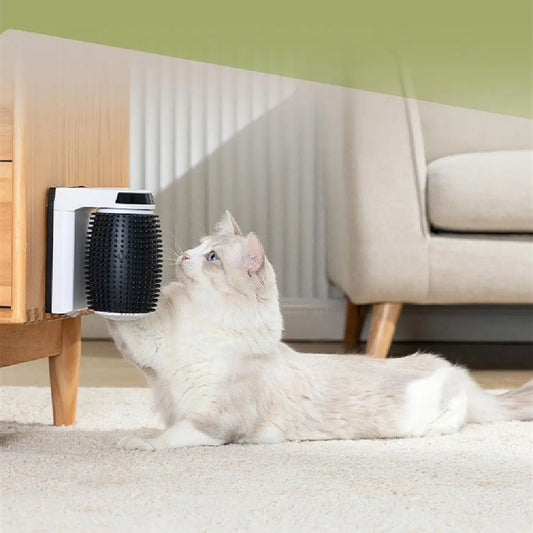 Ultimate Cat Spa Corner Groomer: The Perfect Self-Grooming Haven For Your Feline Friend Dog Hugs Cat