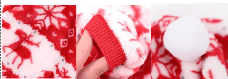 Festive Feline Christmas Cat Costume Dog Hugs Cat